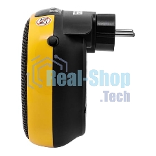 Тепловентилятор керамический Denzel DTFC-700 портативный, черный/желтый, 700 Вт, 10 м2, цифровой термостат