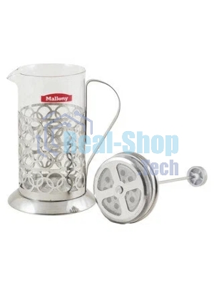 Френч-пресс MALLONY OLIMPIA,1000 мл, из жаропрочного стекла, в корп из нерж ст, T046-1000ML (950093)