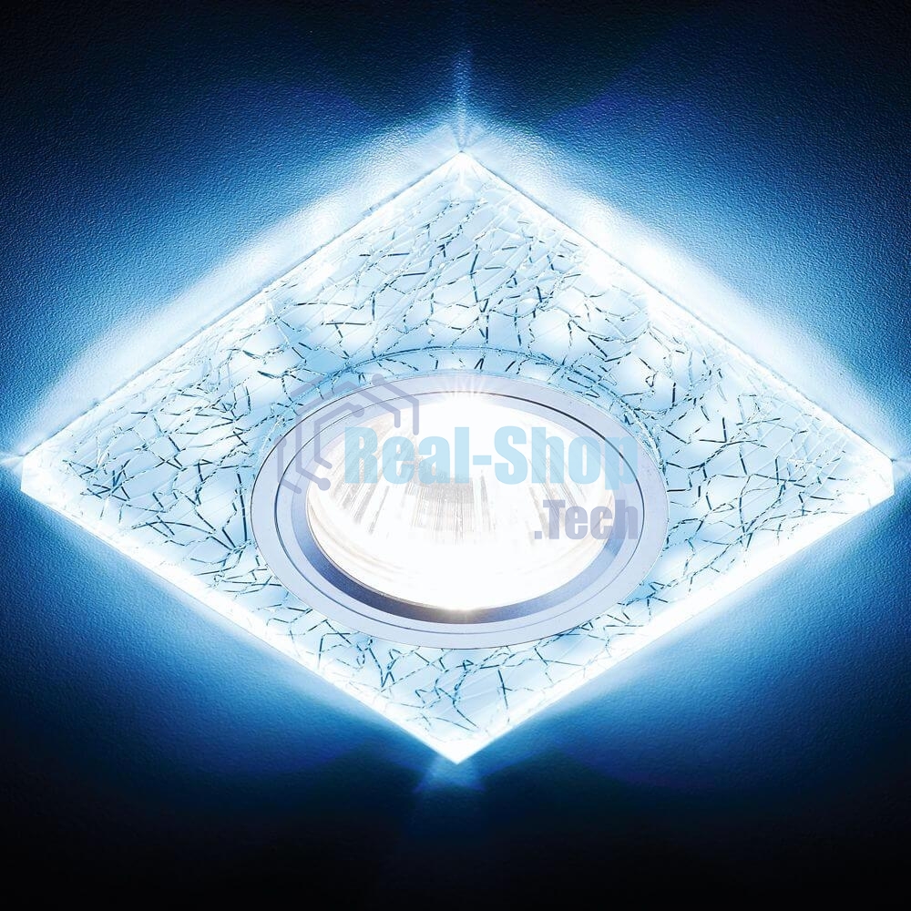 Встраиваемый точечный светильник S227 W/CH/C белый/серебро/MR16+3W(LED COLD)