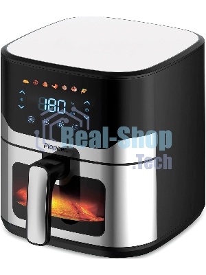 Аэрогриль Pioneer SM518D черный/серебристый, 1800 Вт, 6 л, электронное, 7 программ