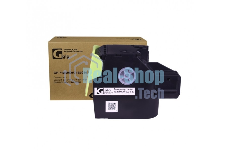 Картридж лазерный GalaPrint GP-71B50K0/71B0010 черный (3000 стр) для Lexmark LaserPrinter CS317/CS417/CS517/CX317/CX417/CX517