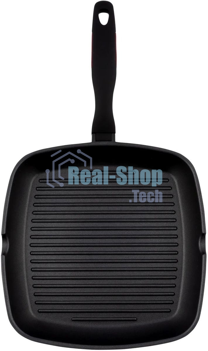 Сковорода-гриль Rondell Perfect RDA-1562, 28 см, без крышки, черный