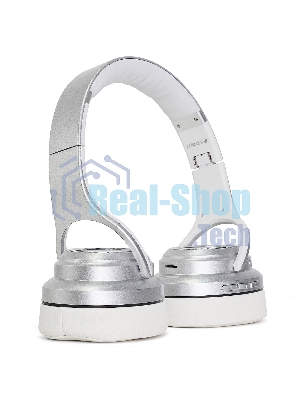 Беспроводные/проводные наушники Crown CMBH-5050 серебристый, накладные, Bluetooth + проводной, складная конструкция, до 10 ч