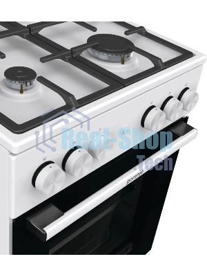 Плита газовая Gorenje GG5A11WF белый, конфорок 4 газовых, духовка 70 л, 50 см x 85 см x 59.4 см