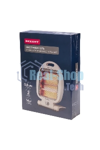 Обогреватель инфракрасный Rexant 60-0057, белый, кварцевый, 800 Вт, 14 м2, термостат, настольный, со складным основанием