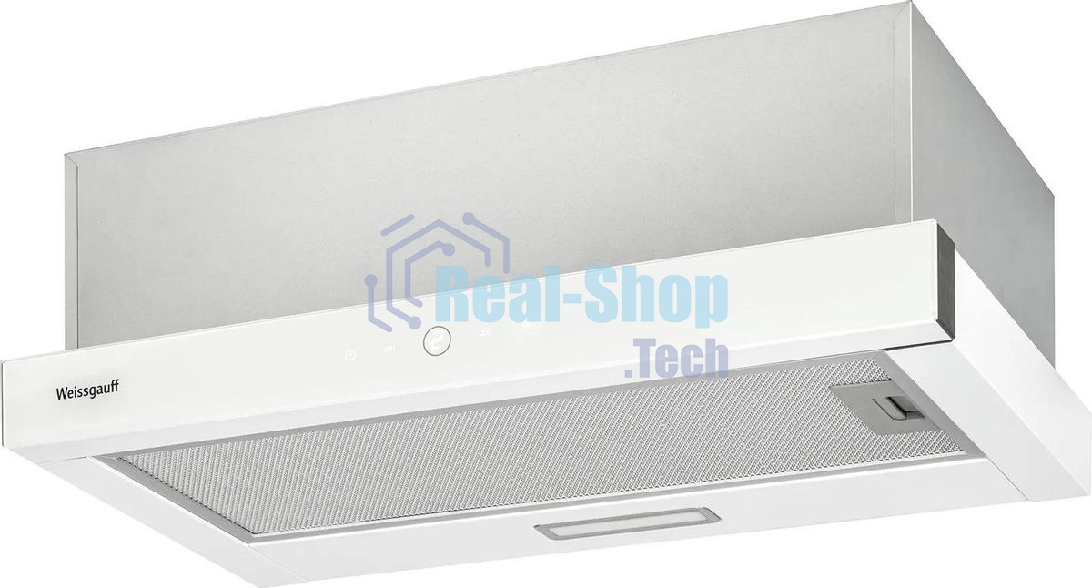 Встраиваемая вытяжка Weissgauff TEL 600 TC WH, управление сенсорное, белый