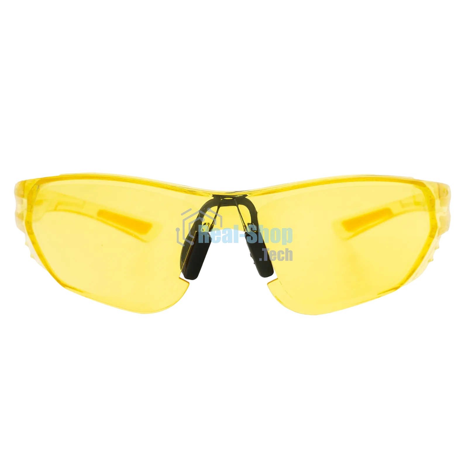 Очки защитные Denzel открытые, поликарбонатные, желтая линза