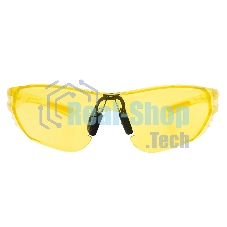 Очки защитные Denzel открытые, поликарбонатные, желтая линза