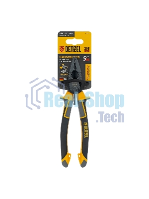 Плоскогубцы комбинированные Denzel 205 мм, трехкомпонентные рукоятки