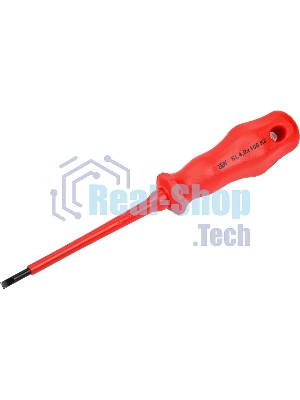 Отвертка диэлектрическая шлицевая SL4.0х100 K2 1000В ARMA2L 3 IEK A2L3-SC30-K2-SL-40-100
