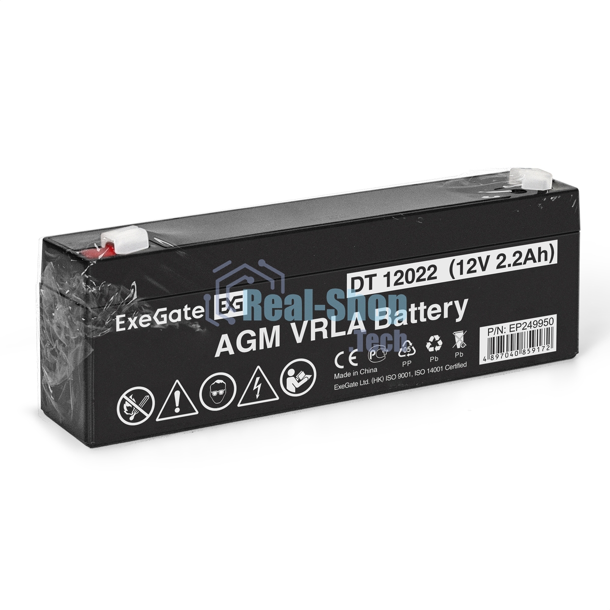 Батарея для ИБП ExeGate Power EP249950RUS DT 12022/EXG12022 (12V 2.2Ah) клеммы F1