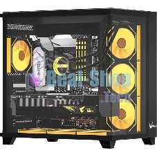 Компьютерный корпус Aerocool/Formula Crystal Z9 FLOE черный без БП ATX 2xUSB 3.0 audio bott PSU