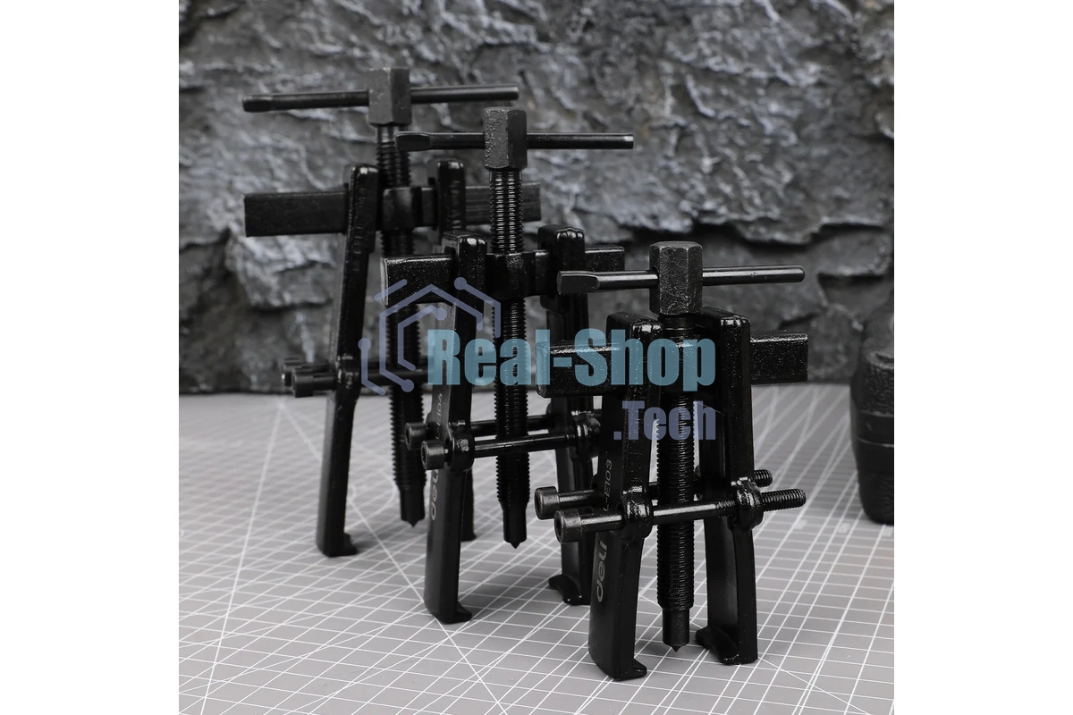 Съемник подшипников двухзахватный с регулируемым зажимом Deli DL-E104 100 мм, сталь 45#