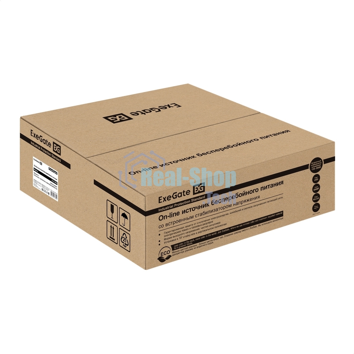 Источник бесперебойного питания On-line ExeGate PowerExpert ULS-3000.LCD.AVR.6C13.USB.RS232.SNMP.BC.2U 3000VA/3000W, On-Line, PF=1, LCD, 6*C13, RS232, USB, SNMP-slot, встроенные батареи 12V 7.2Ah - 6шт, батарейный коннектор, подключение до 4 внешних батарейных блоков 72В, Rackmount 2U/Tower, металлический корпус, черный
