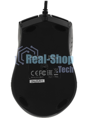 Мышь проводная A4Tech N-500FS черный, 1200 dpi, USB, кнопки - 4