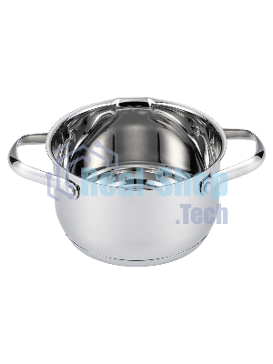Кастрюля MAUNFELD ORIANA MF30RN01CR из нержавеющей стали со стеклянной крышкой, 18 см, 2,6 л