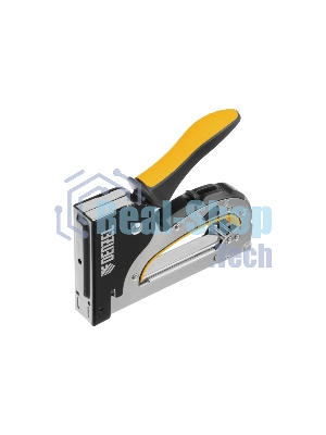 Степлер мебельный Denzel, стальной корпус, быстрая загрузка, регул. силы удара, тип 53, 4-14 мм