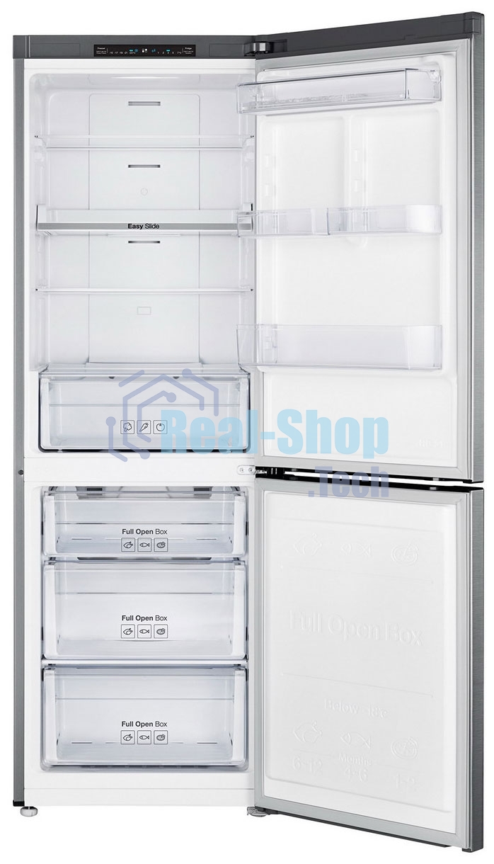 Холодильник Samsung RB29FSRNDSA серебристый двухкамерный 192/98л морозилка снизу, No Frost