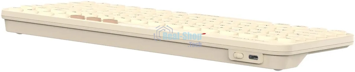 Клавиатура беспроводная A4Tech Fstyler FBK36C AS, USB, Bluetooth/Радиоканал, бежевый