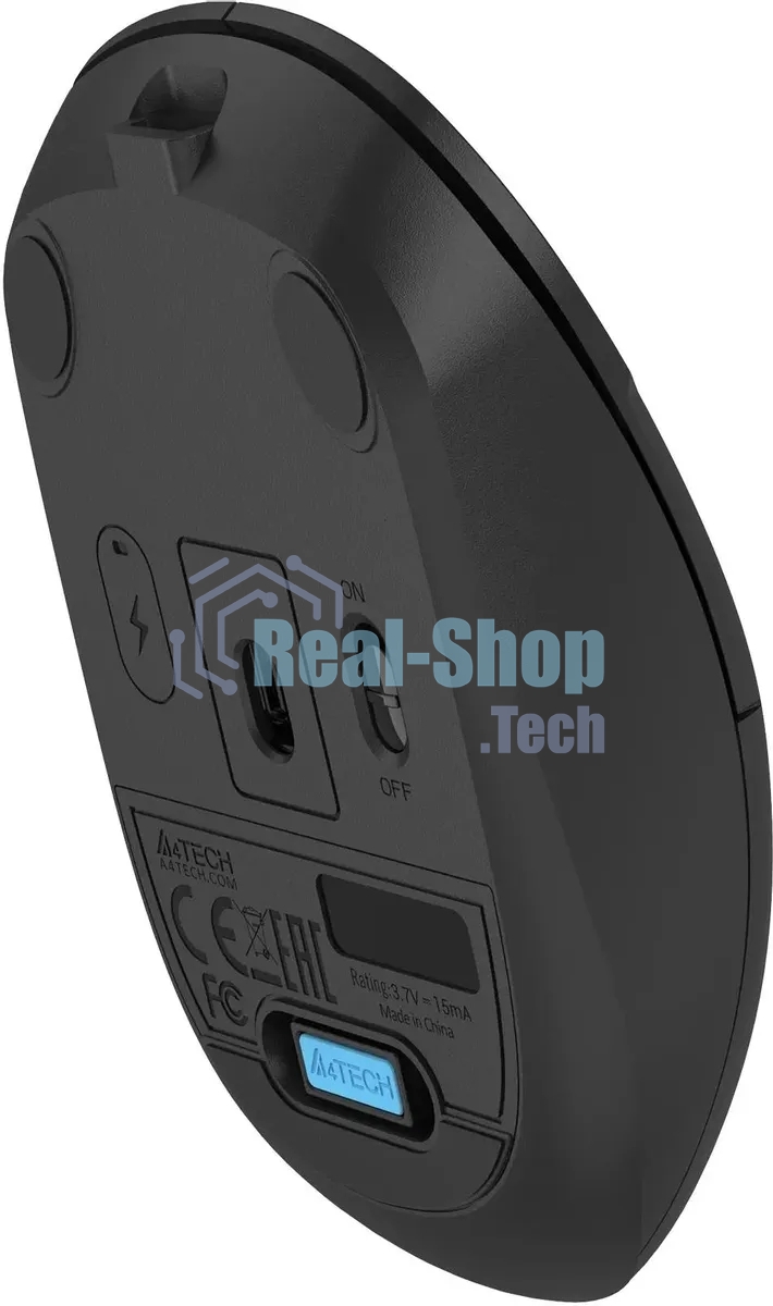 Мышь беспроводная A4Tech Fstyler FG15C Air2 черный, 1200 dpi, радиоканал, USB, кнопки - 3