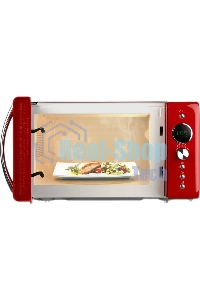 Микроволновая печь Hyundai HYM-D3037 красный, 20 л, 700 Вт, переключатели - кнопки/поворотный механизм