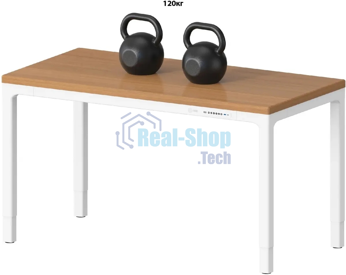 Стол компьютерный Cactus CS-ET-WWD столешница МДФ, белый дуб молочный каркас белый