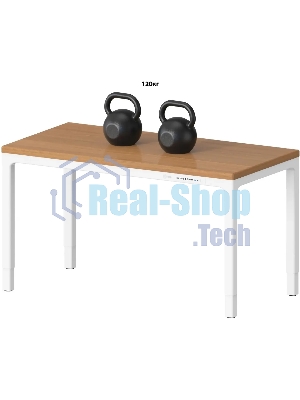 Стол компьютерный Cactus CS-ET-WWD столешница МДФ, белый дуб молочный каркас белый