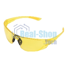 Очки защитные Denzel открытые, поликарбонатные, желтая линза