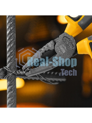 Плоскогубцы комбинированные Denzel 205 мм, трехкомпонентные рукоятки