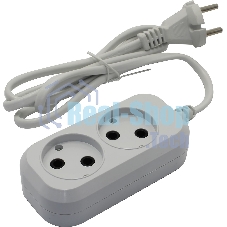 Сетевой удлинитель Buro BU-PSL2.1/W 1.5 м (2 розетки) белый (пакет ПЭ)