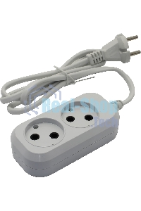 Сетевой удлинитель Buro BU-PSL2.1/W 1.5 м (2 розетки) белый (пакет ПЭ)