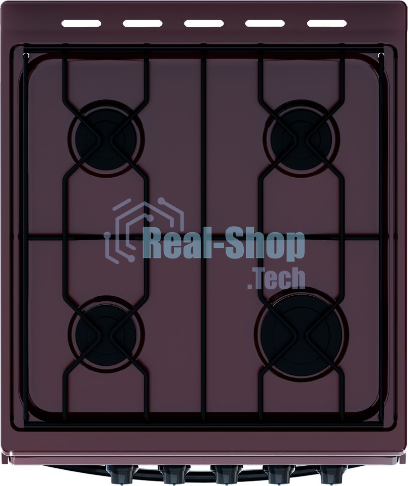 Плита газовая Flama RG 24019 B коричневый, конфорок 4 шт, духовка 50 л, 50 см x 85 см x 60 см