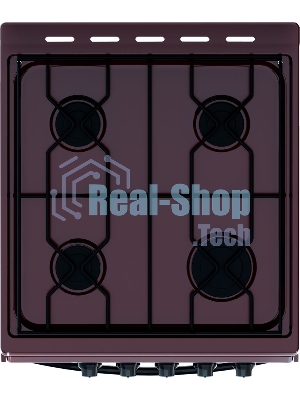 Плита газовая Flama RG 24019 B коричневый, конфорок 4 шт, духовка 50 л, 50 см x 85 см x 60 см