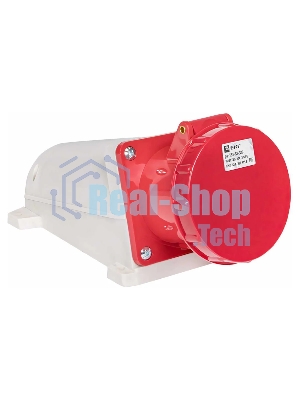 Розетка стационарная наружная EKF 134 ps-134-63-380 63А 380 В 3P+РЕ IP67