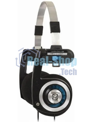 Проводные наушники KOSS Porta Pro Classic черный/голубой, накладные, проводной, складная конструкция