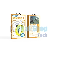 Кабель Smartbuy (iK-12-S21by) S21 MicroUSB желтый, 2.4 А, сил., 1 м