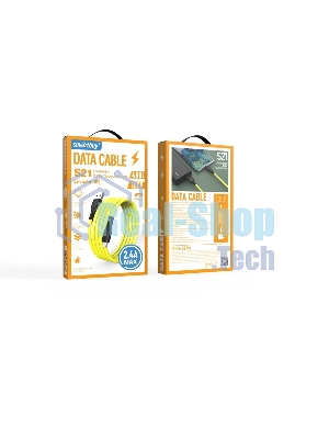 Кабель Smartbuy (iK-12-S21by) S21 MicroUSB желтый, 2.4 А, сил., 1 м