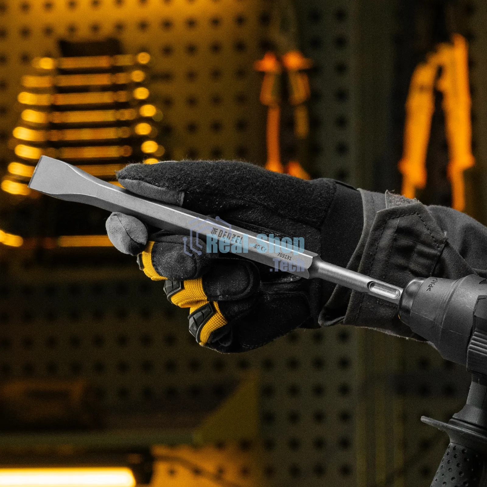 Зубило Denzel 14 х 20 х 250 мм, 40Cr, SDS PLUS