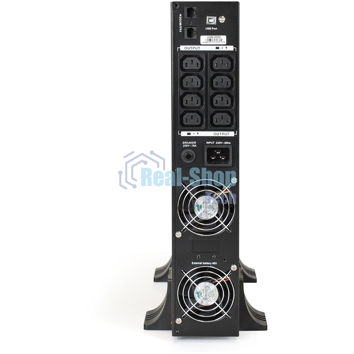 Источник бесперебойного питания Pure Sine Wave ExeGate SinePower UHB-2000.LCD.AVR.C13.RJ.USB.2U 2000VA/1600W,8*C13,RM/Tower