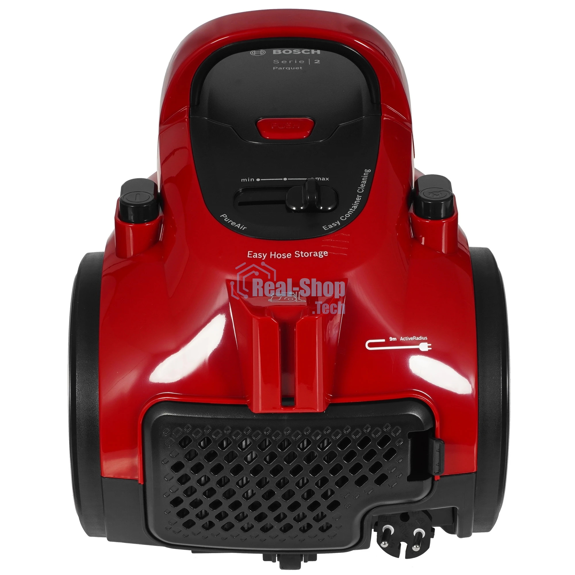 Пылесос Bosch BGC05AAA2 красный/черный, 350/700 Вт, уборка сухая, пылесборник контейнер 1.5 л