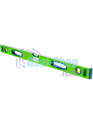 Уровень Сибртех алюминиевый УСМ-0,5-800, фрезерованный, 3 глазка, магнитный, рукоятки, 800 мм