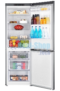 Холодильник Samsung RB29FSRNDSA серебристый двухкамерный 192/98л морозилка снизу, No Frost