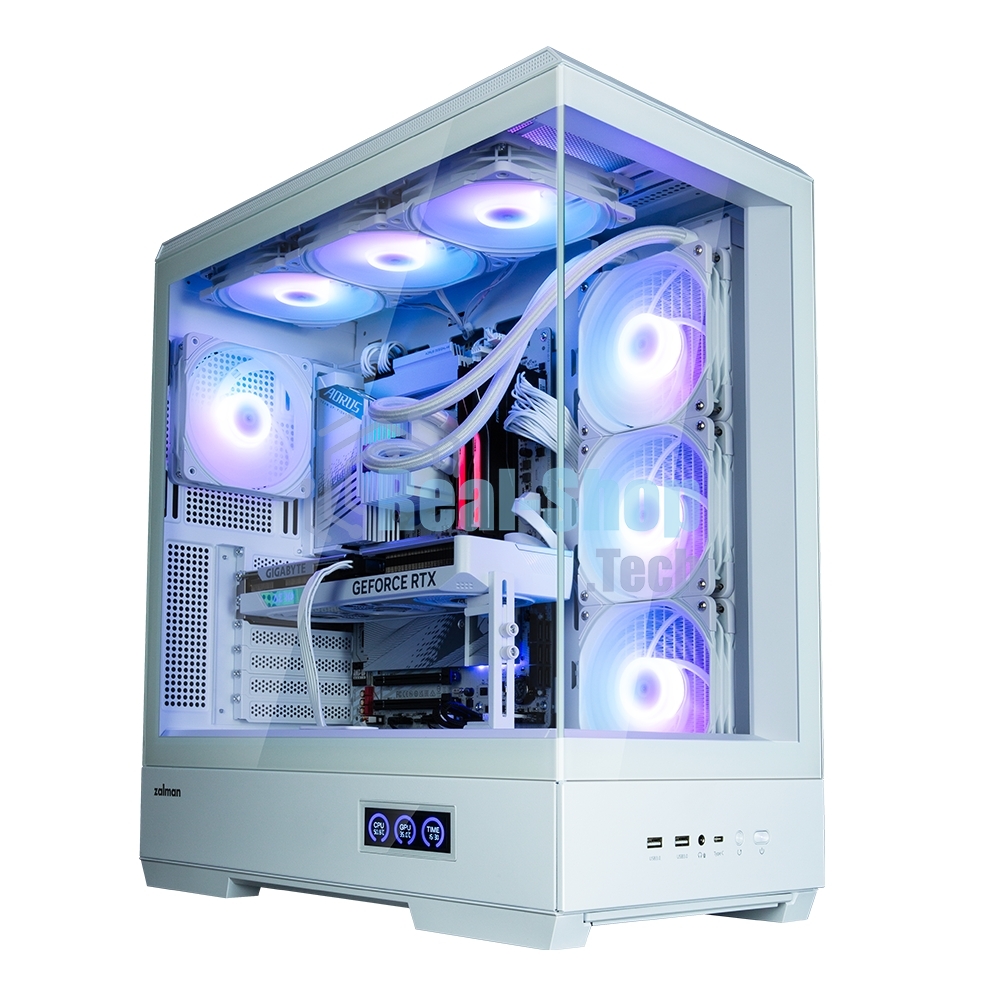 Компьютерный корпус ZALMAN P50 DS, ATX, WHITE, WINDOW, 2x3.5
