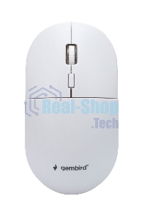 Комплект беспроводной клавиатура+мышь Gembird KBS-6000-W, 104кл+4кн, 12Fn, 800-1600 DPI, радиоканал, белый
