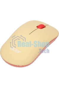 Мышь беспроводная Acer OMR205 бежевый/розовый, 1200 dpi, радиоканал, USB, кнопки - 3