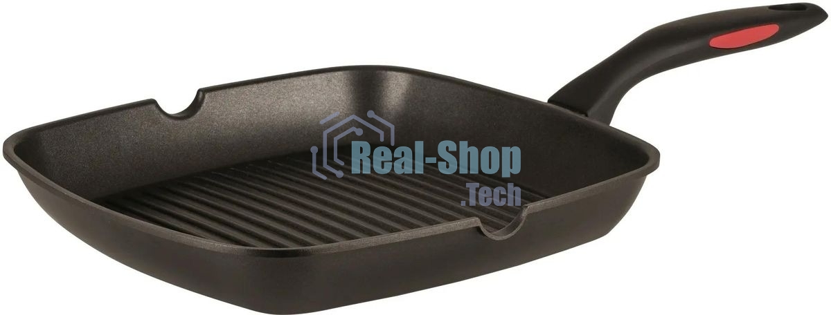 Сковорода-гриль Rondell Perfect RDA-1562, 28 см, без крышки, черный