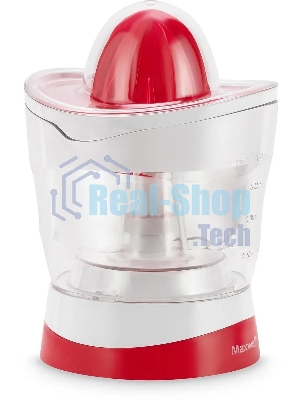 Соковыжималка Maxwell MW-1109(W) белый/красный, цитрусовая, 25 Вт, 700 мл, механическое
