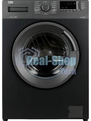 Стиральная машина Beko WSRE6512ZAA черный, загрузка фронтальная 6 кг, 1000 об/мин., класс: А