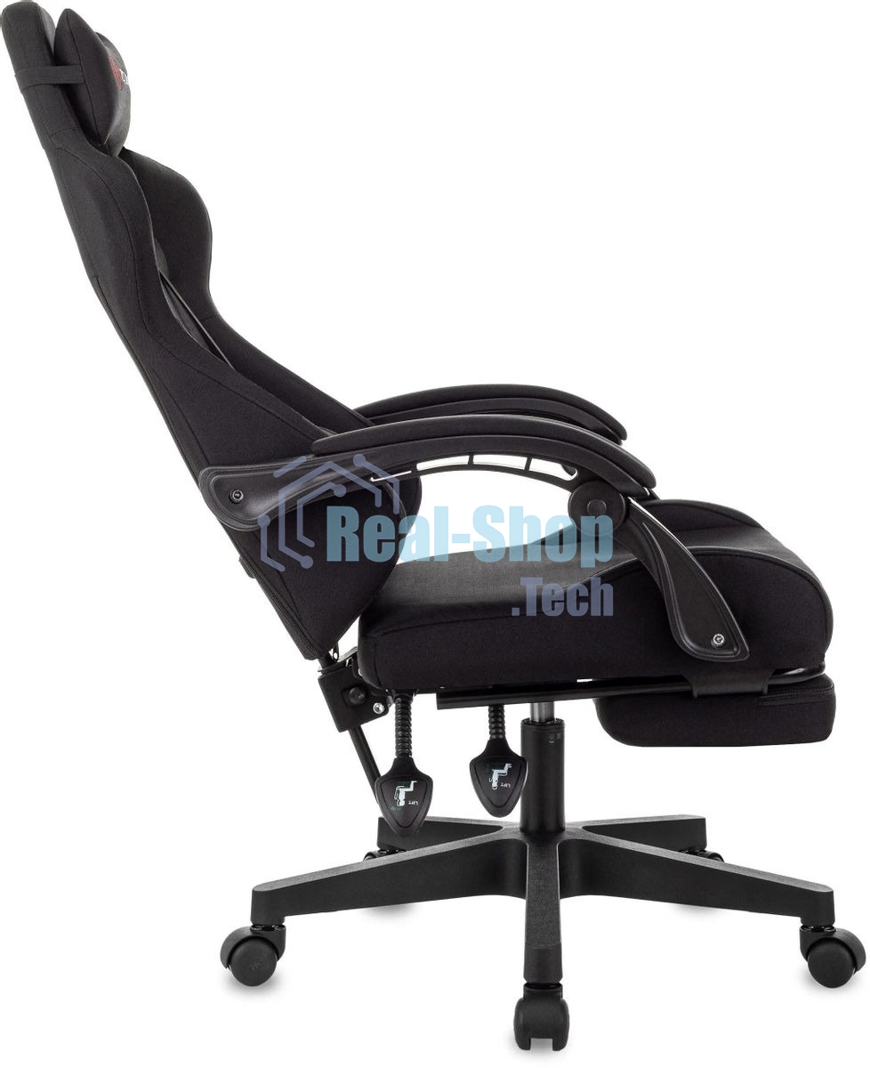 Кресло игровое Zombie Shadow черный Neo Black с подголов. крестов. пластик подст. для ног пластик черный