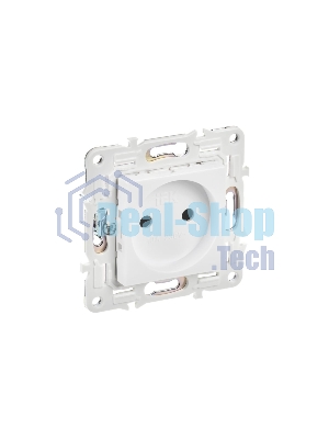 Розетка SKANDY 10А без заземл. без защ. шторок SK-R02W арктич. бел. IEK SK-R10-10-K01